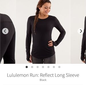 Lululemon Run: Reflect Long Sleeve Yellow Size 2